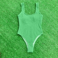 Ženski kupaći kostimi Žene Ljetna plaža Čvrsta okrugla vrata Modni slabiji bez rukava