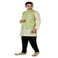 Sonakshi modni muški prsluk brokat svečani jacquard nehru jakna bendhgala