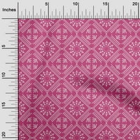 Onuone pamučne kambric Fuschia ružičasta tkanina azijski cvjetni blok šiva zanatske projekte Tkanini otisci na širokoj dvorištu
