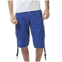 Gallican kratke hlače Muškarci Teretni štitnici Multi džep Teretne hlače Labave casual hlače Ravne pantalone