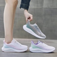DMQupv tenisice za žene tanke sportske cipele prozračne ultra lagane tenisice tenisice čipke za žene