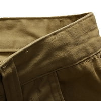 Muške ljetne hlače i zabava za slobodno vrijeme s više džepnim čvrstim kombinezonima u boji bakrene