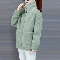 Riforla Fashion Winter Lady Cardigan Solidan za žene Bluza s dugim rukavima Sport rever kaput kardigani