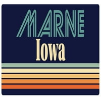 Marne Iowa Vinyl naljepnica za naljepnicu Retro dizajn