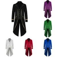 Fule Muška jakna renesansa parnipunk gotički viktorijanski uniformi kostimi