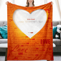 Dan zaljubljenih bacajte pokrivač mekana flannela ugodna prekrivačica koja se može opustiti lagana luksuzna