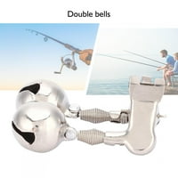 TEBRU FISH ALARM BELL, nehrđajući čelik Dvostruki zvono za ribolov montaža Fish Alarm Bell za morsko