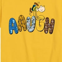 Kikiriki - augh uzorak Charlie Brown - grafička majica kratkih rukava za mališana i mlade