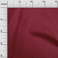 Onuone Georgette viskoza Maroon Fabric Stars Stars DIY odjeća quilting tkanina za ispis tkanine širokog