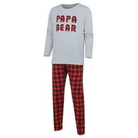 Porodice Božićne pidžame Miarhb Muškarci Porodični papabear Pismo Ispis Top plažene hlače za spavanje
