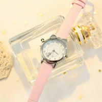 Satovi za ženeWomens satovi Korejski najnoviji dizajn modni casual mačka bijela ženska Trendi kvarcni sat ,, ružičasti