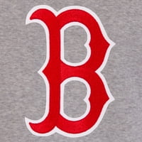 Muški JH Dizajn Sivi Boston crvena tako reverzibilna flisa puna zvučna kapuljača