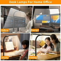 LED stočna lampa za kućnu kancelariju - 24W svijetlo dvostruko svjetlo sa stezaljkama brižnim arhitektnim