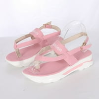 Ženske sandale Ljetne žene Clip-nožni prsti debele cipele Ležerne sandale bez klizača sandale ružičaste