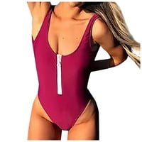Auroural ženske jednodijelne kupaće kostime za žene seksi jednodijelni patentni patentni patentni patentni