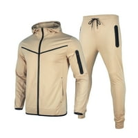 Muška polo majica i kratke hlače Muškarci Zima Soild TrackSit outfits dugih rukava i hlača Jogging setovi