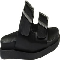 Kolekcija Žene crna 0.5 Comfort platforme Whitley okrugle prste platform kopča klizne sandale cipele