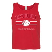 Wild Bobby City of Detroit Det Basketball Fantasy Fan Sports Sportski muški tenk, crvena, srednja
