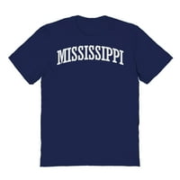 Mississippi grafički ugljen muška pamučna majica