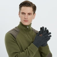 Wisremt unise zimske tople pletene rukavice na dodir za ekranu s klizanjem termalnih rukavica