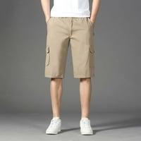Muški kratke hlače Ležerne prilike za muške modne ležerne boje Multi džepni kopč za patent zatvarač