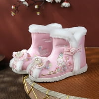 Kid Cipele Etničko stil Pamuk topli zimski snježni vez za ispis čizme Toddler Girls Cipele