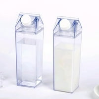 Bočica za mlijeko za vodu čiste kvadratne mlične boce plastične propuštane čaše