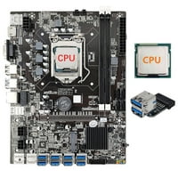 B Matična ploča za rudarstvo kartice + CPU + dvostruki sloj USB3. 20pin adapter USB3. GPU utor LGA DDR SATA3. Za BTC Eth