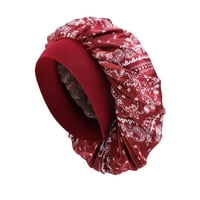 SKPBlutn sunčani šešir labav i tijesan ugradnju dvostruki sloj SleepSatin obloženo spavanje Kape za slobodno vrijeme crveno