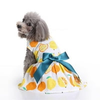 Haljina za pse Bellaven kućne ljubimce cvjetni voćni tisak pogodan za male i srednje pse, mekani udoban