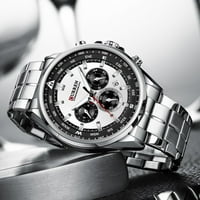 Curren luksuzni satovi za muškarce Casual Sporty Quartz ručni sat sa krstom od nehrđajućeg čelika Chronograph