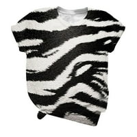 Aoochasliy Bluze za žene čišćenje Ženska moda Slatka leopard Print Pulover Ležerne prilike donje košulje