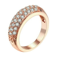 Heiheiup cirkon umetnut rhinestone ženski prsten popularni gem izuzeća prstena jednostavna modna nakita