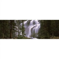 Vodopad u šumi, Banff, Alberta, Kanada Poster Print