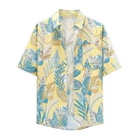 Muška modna bluza Top Tropic Style Print Hawaii Ljetna košulja Kratki rukav Odjeća za ulje Retro trendi