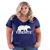 - Ženska majica plus veličine V-izrez - Nacionalni park