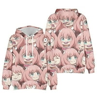 Anya Forger Hoodie Anime Spy Porodica Slatka unište pulover Duks s kapuljačom Poklon za anime fanove