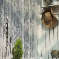 Natureur Sheer zavjese za dnevni boravak Cvjetni vez rustikalni bijeli glasovni prozor za zavjese Drpees