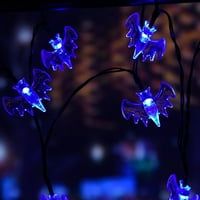 String Lights baterijama koja se može ponovo koristiti plastični šišmiši za višekratnu košulju Halloween LED noćna svjetla za zabavu