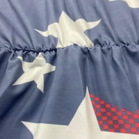 Luiryar ženske američke šorc za zastave ROMPER domoljublje 4. jula Cami Romper zvijezde Stripes printom