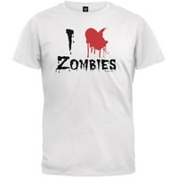 Srčane zombije bijela majica - srednja