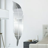 120 * Veće moderno ogledalo od perja odmjenjive naljepnice za uklanjanje naljepnica za umetnost