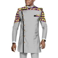 Bintarealwa afrički odijelo muškarce dashiki dugih rukava Wyn1065