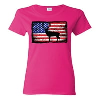 Jelena Američka zastava Freedom Pride Lov Americana American Pride Ženska grafička majica, svijetloplava,