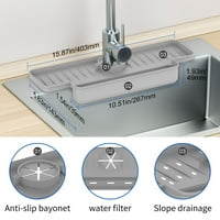 Sudoper Ispuštajte jastučić iza slavine silikonske slavine mat splash čuva za hvatač vode za kuhinjsku kupaonicu