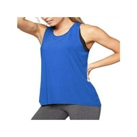 Ženska vježbanje vrhovi joga atletske košulje poprečno leđima bez rezervoara za teretanu