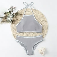 Ženski kupaći kostimi Tummmy Control Plus size Coleit Cover Ispis Mali svježi čvrsti bolni kupaći kostim