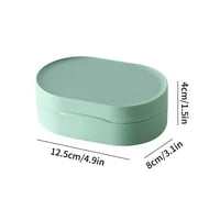 Ballsfhk Macaron Colour Putovanje Bo, prijenosni kreativni sapun kućica home vodootporan sa sapunom sa sapunom Plastični nosač stalak za kupaonice Pribor za prikupljanje kupaonica esencijalno