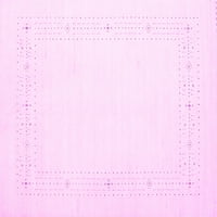Ahgly Company u zatvorenom kvadratu Čvrsti ružičasti modernim prostirkama područja, 3 'kvadrat