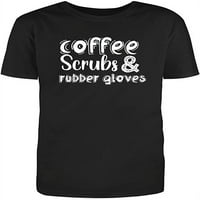 Kafa, piling i gumene rukavice odrasli humor sarkastičan smiješan unise crna majica